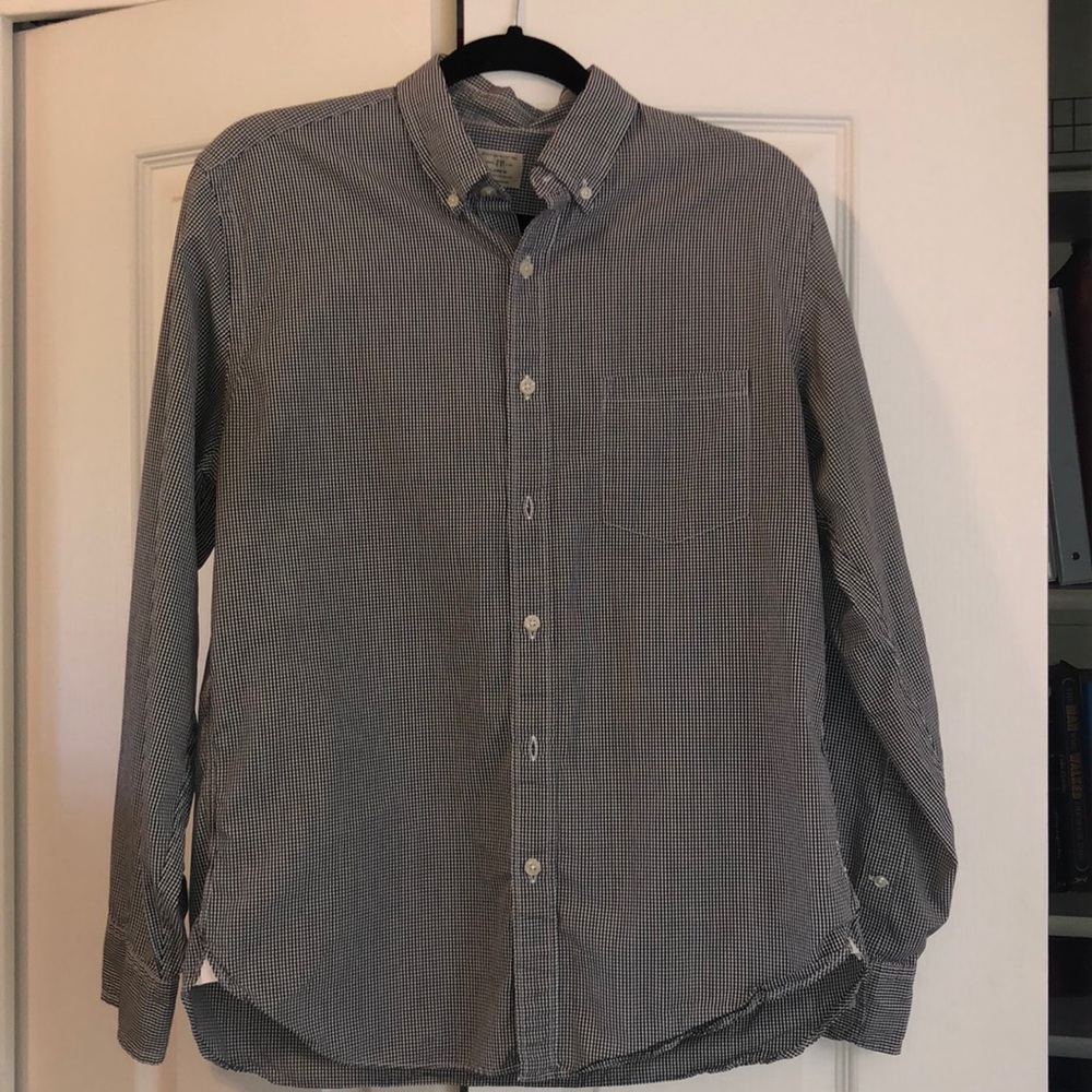 Black & White J Crew Button Up Shirt